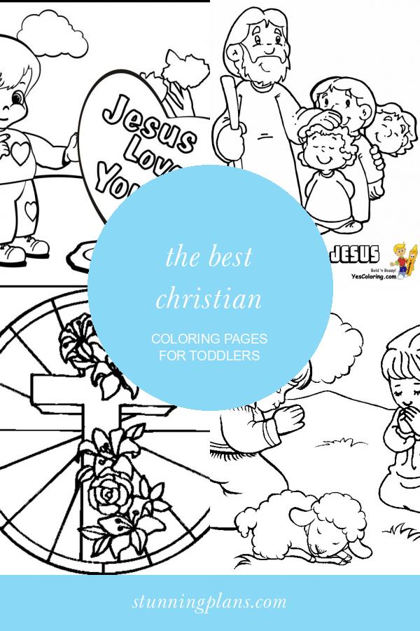 The Best Christian Coloring Pages for toddlers Home, Family, Style